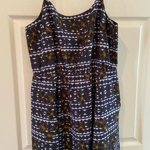 Gorgeous graphic spaghetti strap dress.